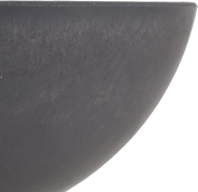 PSW Pot M30DC Collection Shallow Garden Bowl Low Planter for Succulents, Bonsai, Fairy Gardens, Herbs - 12-inch Dark Charcoal - Image 3
